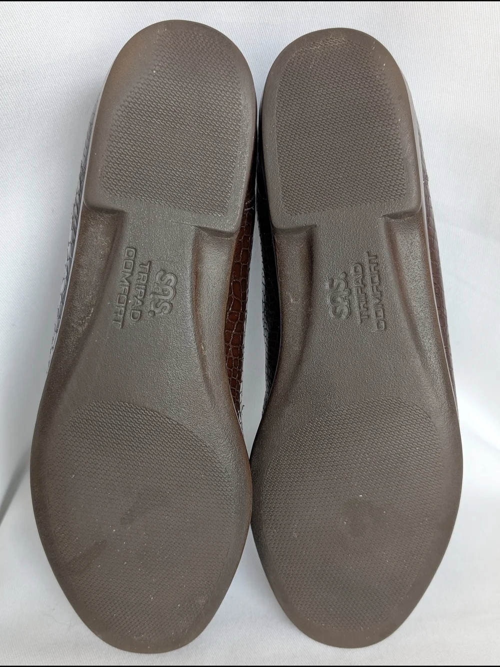 SAS Tripad Comfort Women's Loafers Size 9M Brown Crocodile Print Patent Leather